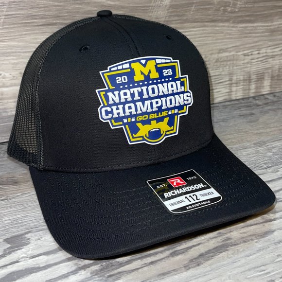 Michigan College Football Playoff 2023 National Champions 3D Snapback- Black - Picture 2 of 4